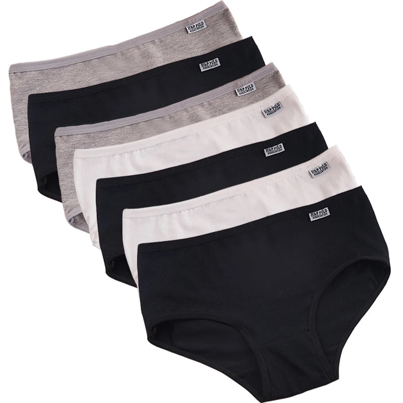 Women’s Cotton Panties 7‑Pack – Breathable Mid‑Rise Briefs - 3KDyn
